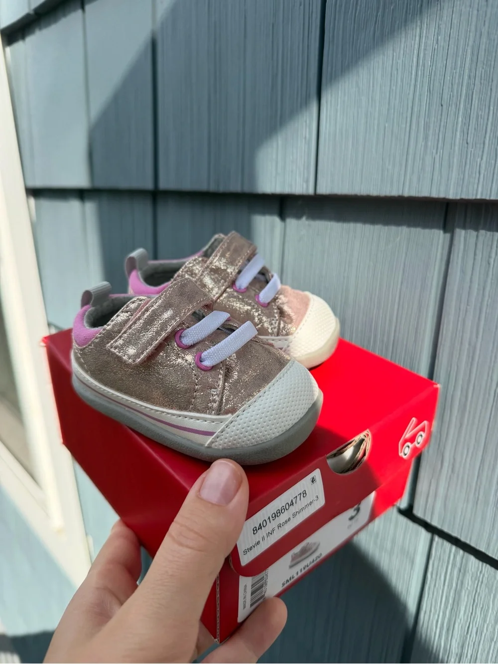 See Kai Run Sparkle Size 3 Pink Toddler Sneakers